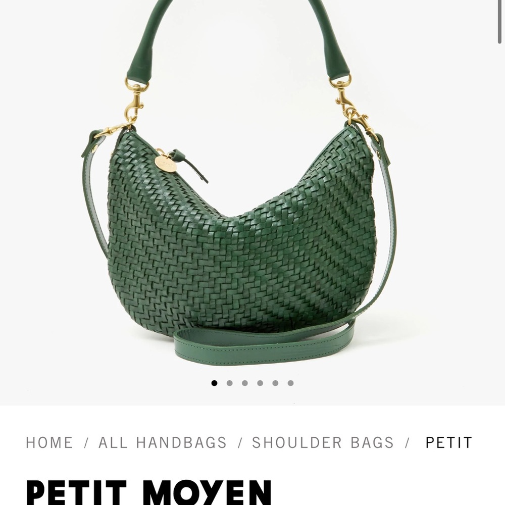 Clare V Petit Moyen Green Crossbody